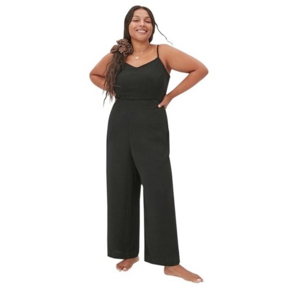 NWT Anthropologie Maeve Magdalena Black Jumpsuit